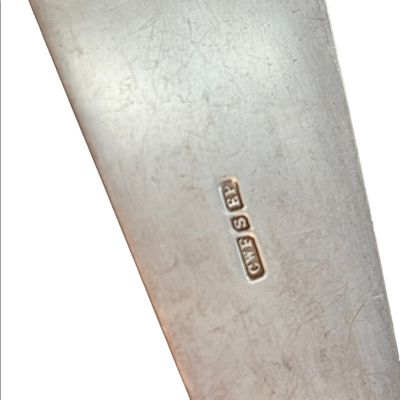 Antique Serving fork & knife Ivory Sterling England appx 1840s - Picture 4 of 12